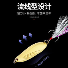 Factory direct sales Lua shell pattern sequin fishing gear horse mouth spoon type sequin metal iron plate Lua fake bait fishing bait