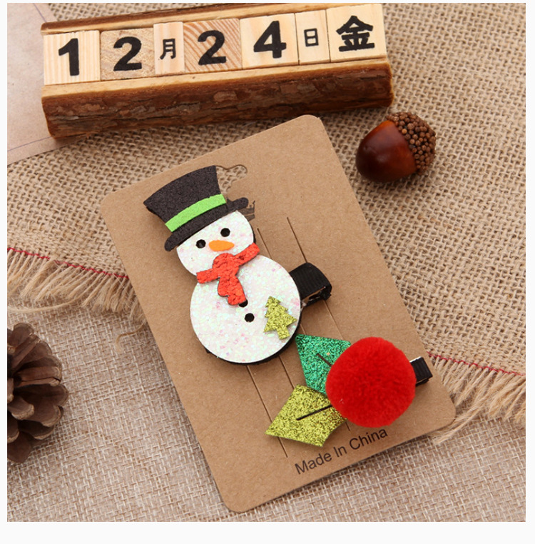 Cute Christmas Elk Tree Suit Hairpin Wholesale Nihaojewelry display picture 6