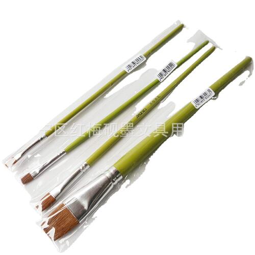 Marley brand G1860 green stick gouache brush single gouache paint brush horse hair gouache watercolor pen