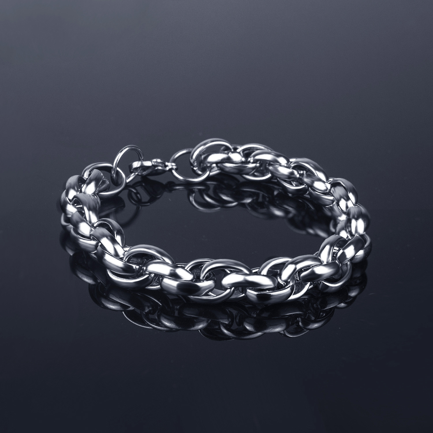Wrapped Ring Necklace Fashion Trend with Titanium Decoration Stainless Steel Fried Dough Twists Bracelet_voghion.com