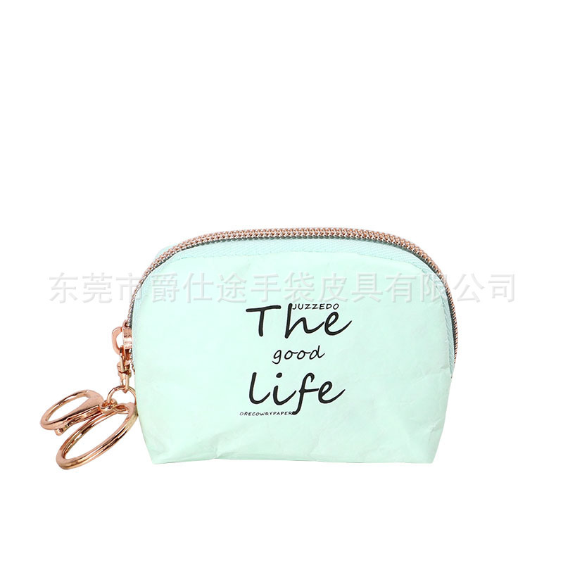 Designer original tear-proof DuPont paper coin purse hanging zipper earphone Qiqiang storage bag Designer original tear-proof DuPont paper coin purse hanging zipper earphone Qiqiang storage bag