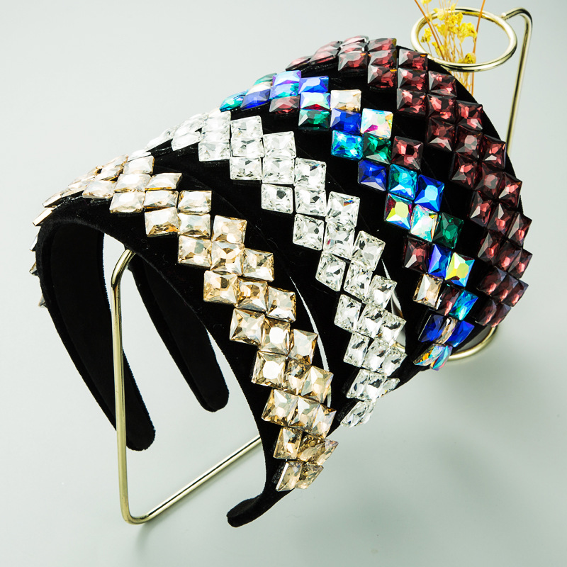 Diamond-studded Glass Headband display picture 2