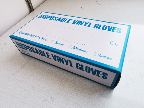 Disposable pvc gloves 100pcs boxed powder-free protective gloves baking kitchen beauty salon gloves