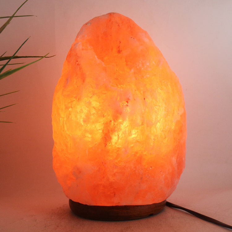 Crystal Salt Lamp Himalayan Rock Lamp Dimmable Salt Crystal Table Lamp Bedroom Natural Ambient Light