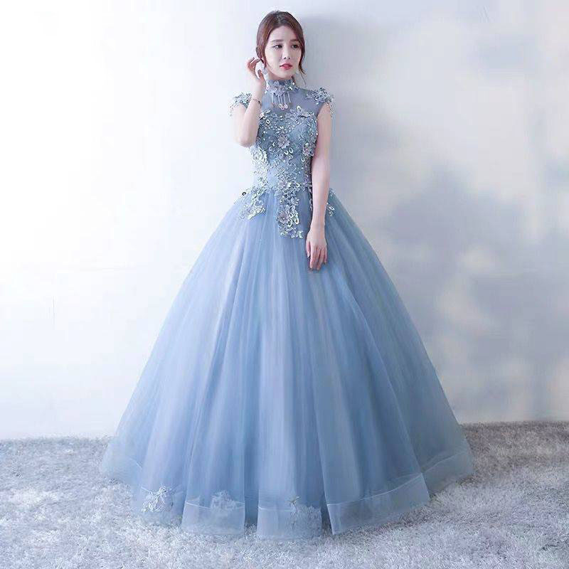 晚礼服女2025春季新款优雅学生艺考礼服女演出服独唱礼服女长款-阿里巴巴