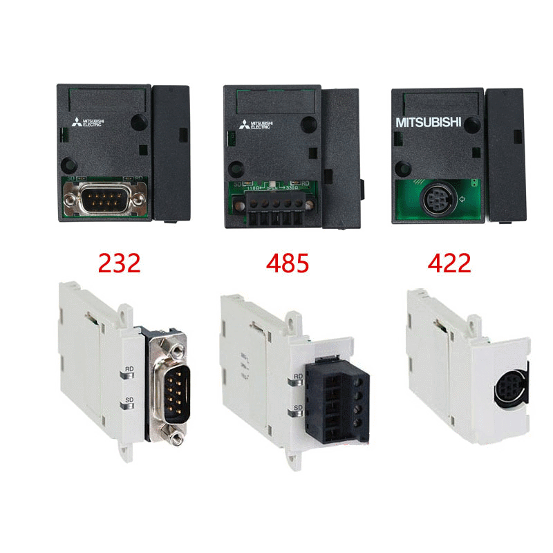 三菱PLC通讯扩展板 FX1N-485/422/232/-BD 2AD/2DA/2KT/3KT