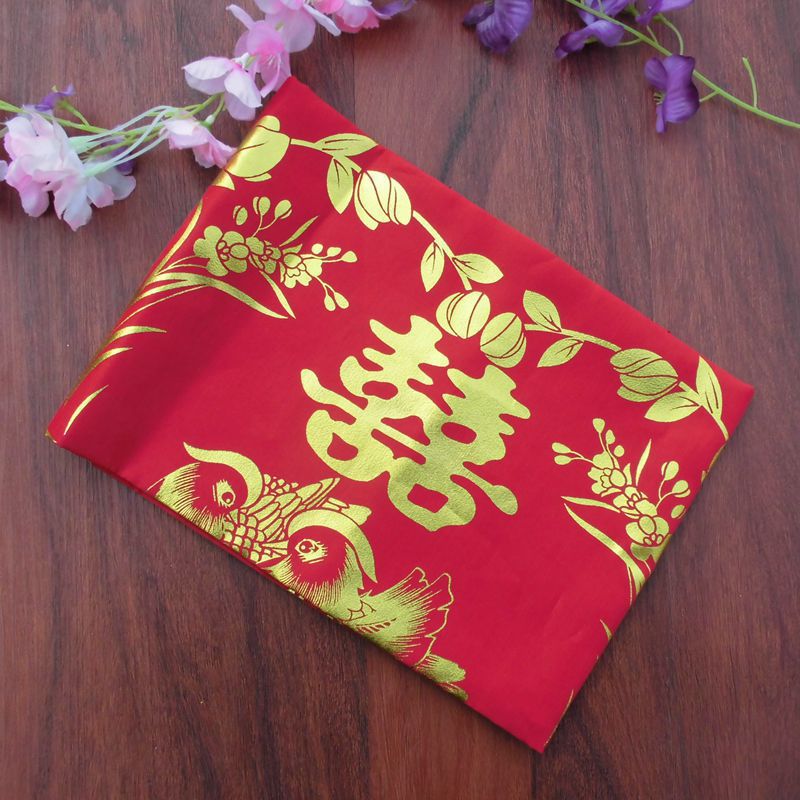 女方陪嫁婚庆用品 暗纹提花大红色包裹皮龙凤包袱 结婚包袱