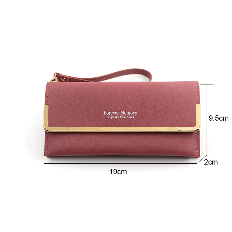 Fashion Style Square Shape Women's Letter Butterfly Pu Leather Flip Cover Wallets