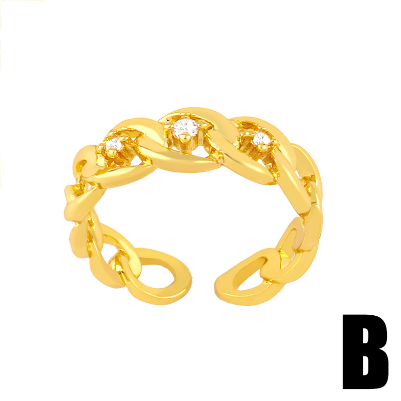 Creative Simple Chain Open Ring display picture 4