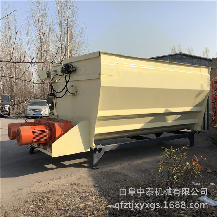 蚌埠合金钢TMR搅拌机 卧式双绞龙搅草机