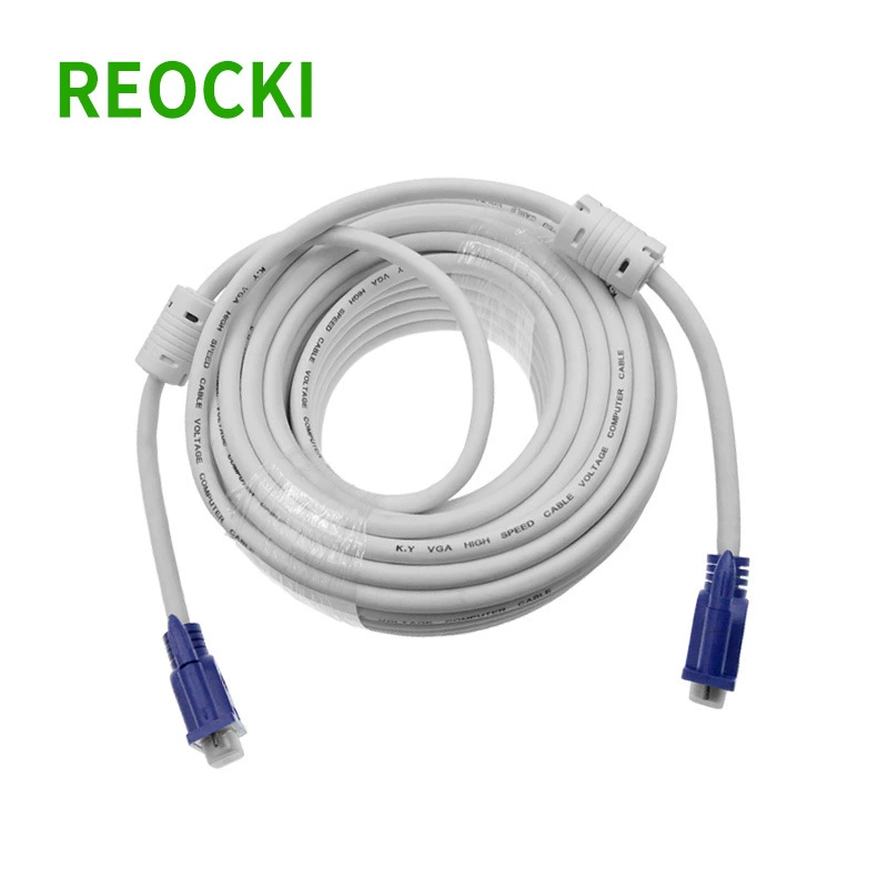 Производство прямых продаж 3+4 VGA кабель 20 м 15 для 15-выводных мониторов и проектор кабелей
