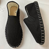 2021 Summer new men's cloth shoes comfortable and breathable handmade canvas shoes men pierced lazy embroidery cloth shoes