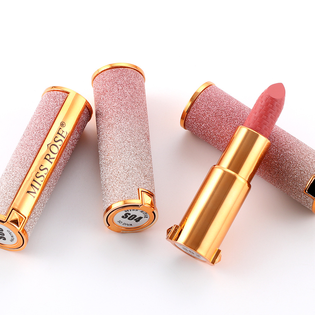 Rouge À Lèvres Hydratant Fashion Bright Star Lipstick Gold Tube display picture 2