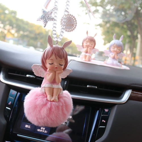 Car rearview mirror car interior decoration pendant cute Annie cartoon pendant car decoration pendant car accessories for women