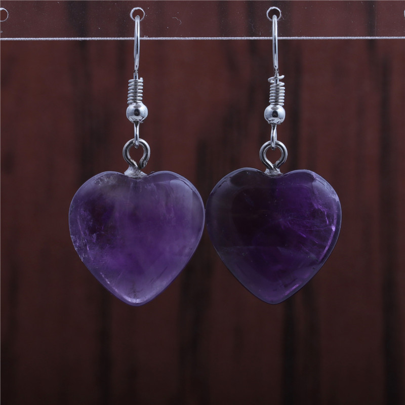 Turquoise Heart Earrings display picture 8