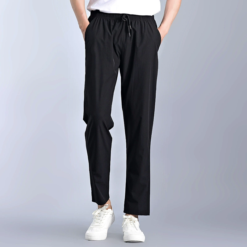 Новые Спортивные Повседневные брюки-боксеры на шнурке Мужские Модные мужские популярные спортивные штаны