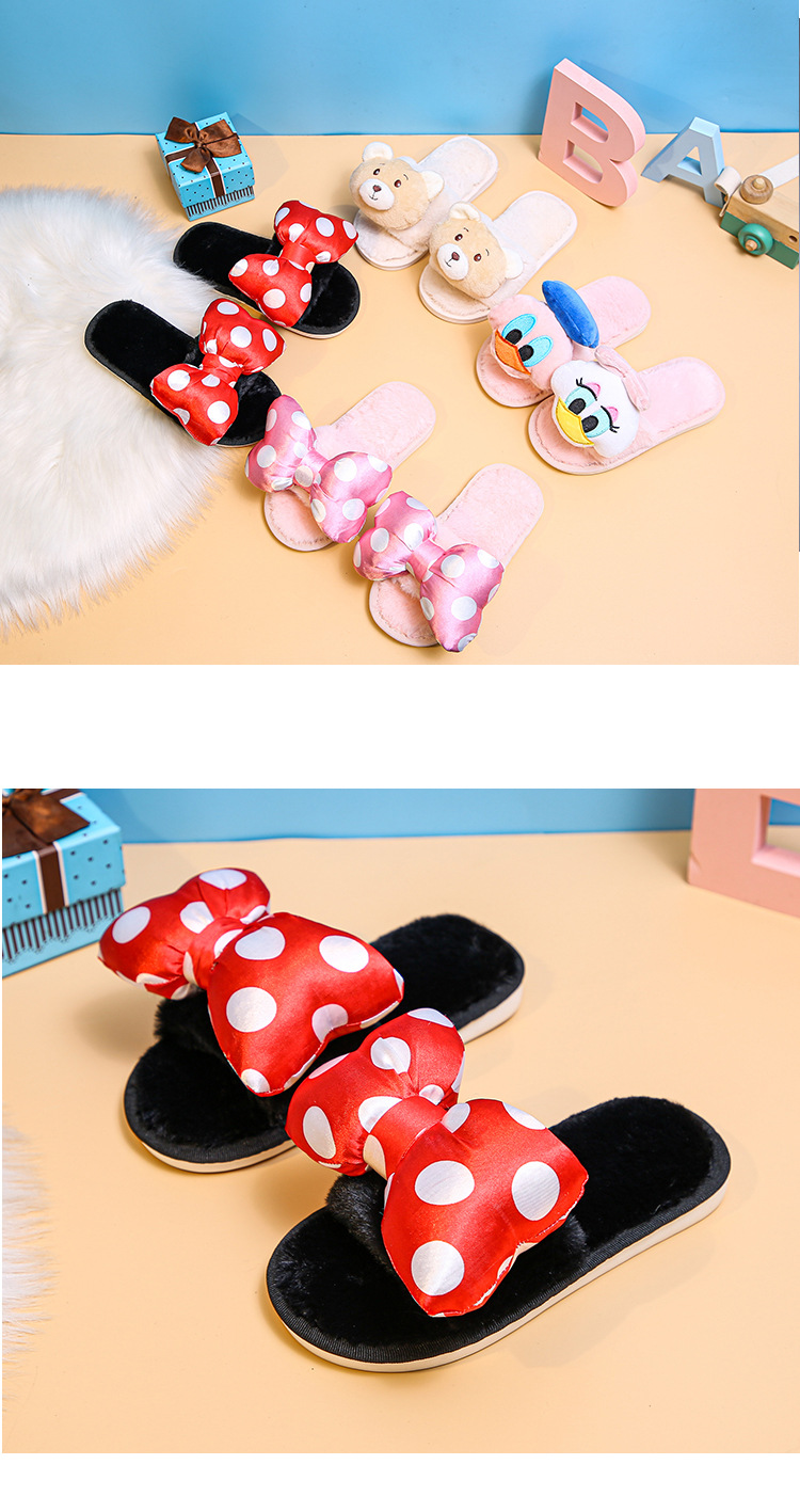 New children s plush warm cute cotton slippers NSPE11137