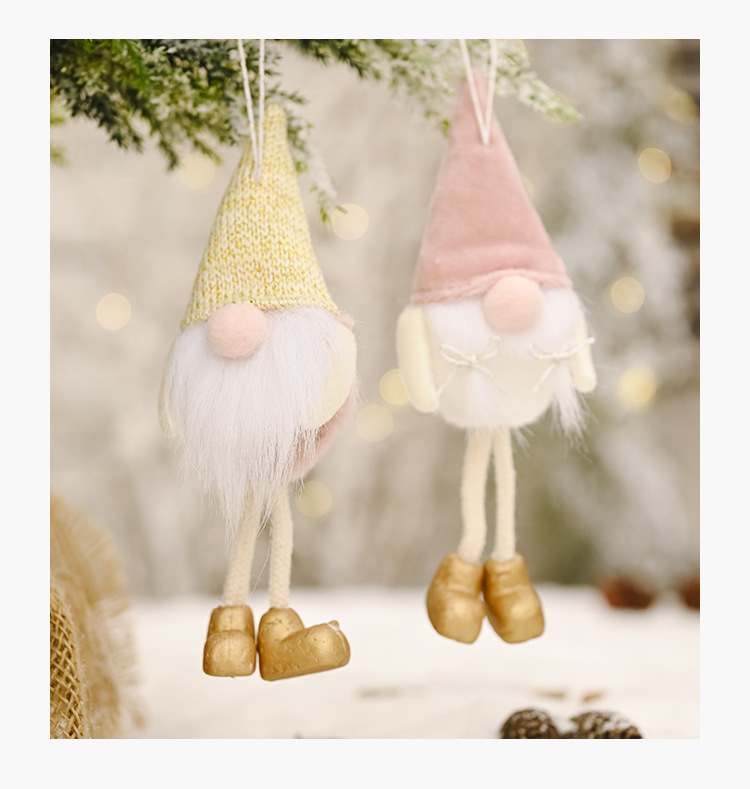 Christmas Decoration Flannel Faceless Doll Hanging Leg Pendant display picture 11