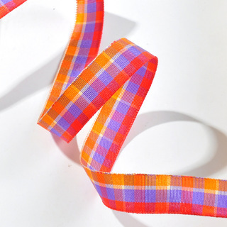 Yao Ming Plaid cinta hecha a mano DIY cinta regalo material de embalaje 2,5 cm Plaid banda accesorios para el cabello material decorativo