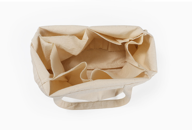 厂家舜成新品全棉分格超市购物袋果蔬肩背款棉布袋全棉手提袋