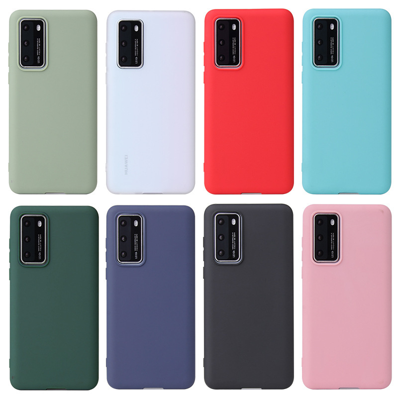 For Huawei P40 Mobile Phone Case Frosted TPU Glory 9A Candy P40 Pro Protective Case nova5 All-inclusive Soft Case