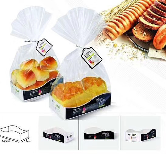 烘培食品包装袋西点托面包托点心袋餐包盒小蛋糕包装连体吐司袋