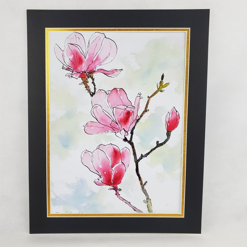 Wu Feng Children's Color Card Paper Photo Frame Mounted 8 Open 4K Picture Frame Hanging Wall a4 Simple Picture Frame A3 Paper Picture Frame 8K Three Layers