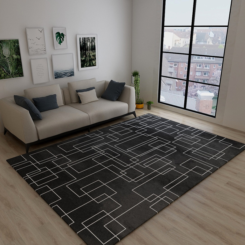 Modern and minimalistic carpet for living room
