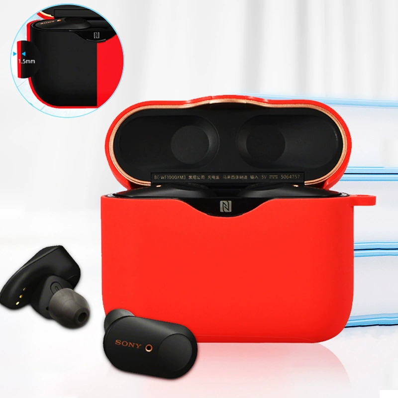 Наушники совместимые с Sony, силиконовый защитный чехол, WF-1000×