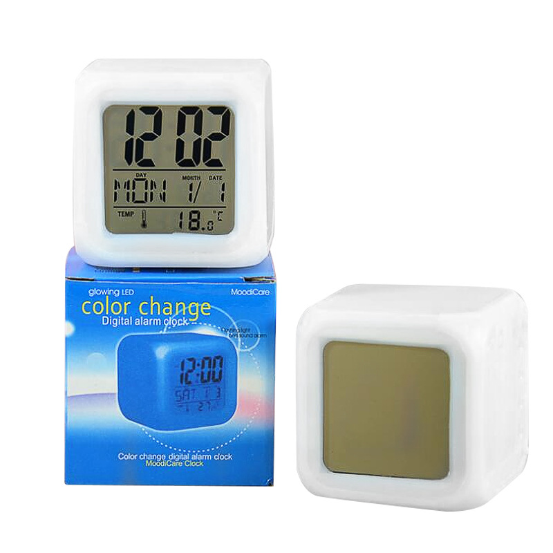 Заводская доставка красочные электронные часы -ремня термометр сито сито Подарки подарки 10 000 годовой календарь Электронные часы