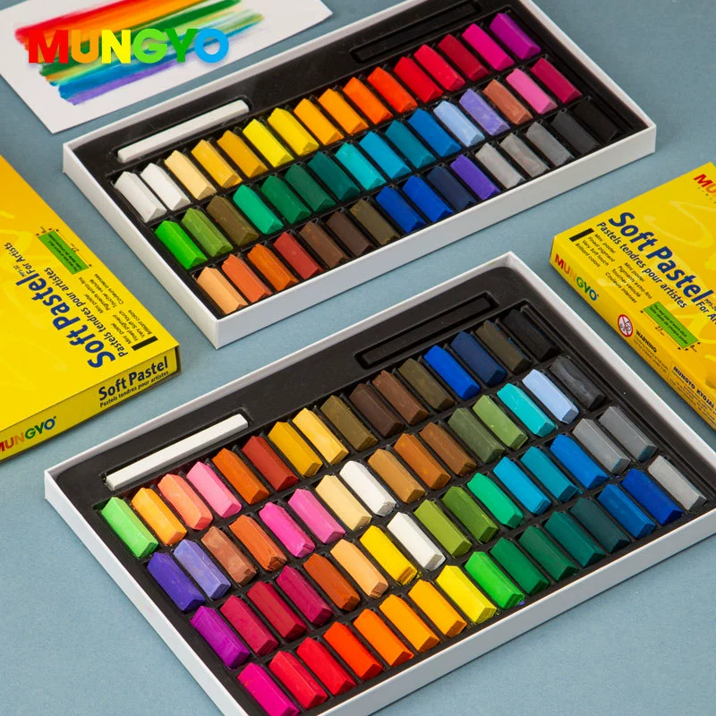 П Painted pigment chalk, 48 colors, 24 colors, for beginners