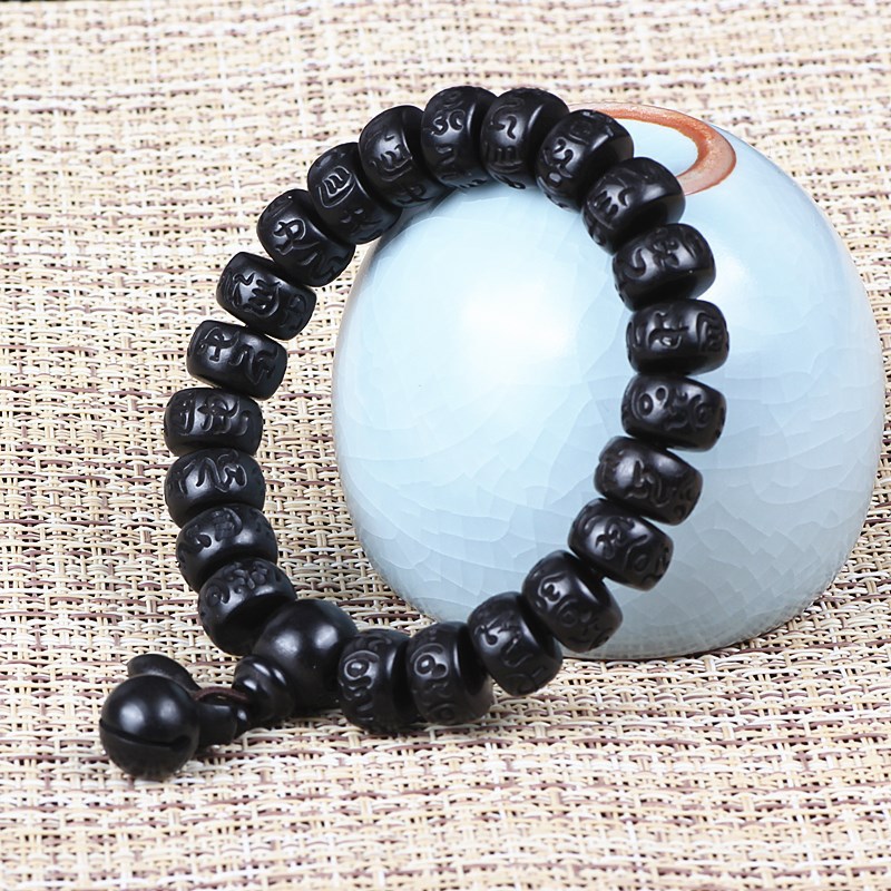 Nuovo Qiyi Stile Etnico Naturale Fulmine Data Legno Buddha Braccialetti con perline Braccialetti con perline Buddha all'ingrosso Aliexpress Artigianato in legno_voghion.com