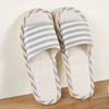 Four seasons linen cotton slippers Female home room, floor anti -slip male EVA home use couple pastoral manufacturer quietness