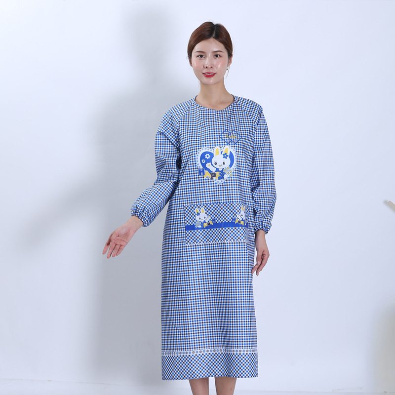 파란색 긴 복숭아 하트 토끼