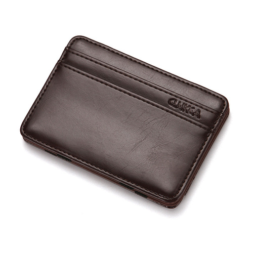 Cross-border hot selling magic wallet men's PU creative wallet fashion wallet bank card bag card holder factory wholesale