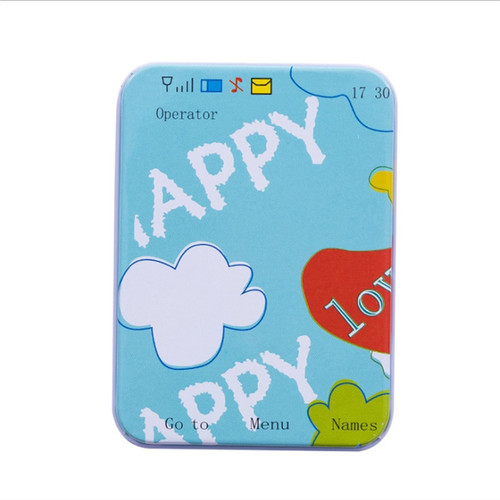 Cute cartoon tin box push-pull box jewelry storage box hairpin box poker bank card box tin box wholesale