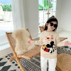 20 Autumn and winter new pattern girl wool Cartoon letter jacket baby With children sweater