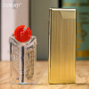 Zorro/Zorro ultra -thin lighter inflatable light, thin pure copper sand wheel gas lighter