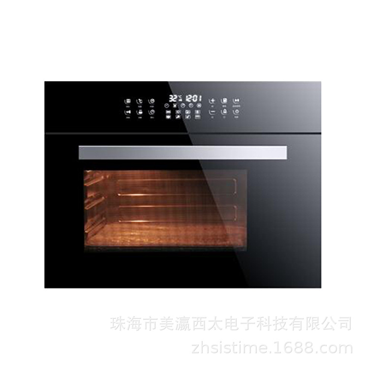 sistime 外贸出口 嵌入式40L钢化玻璃蒸汽烤箱(蒸烤一体)蒸烤箱