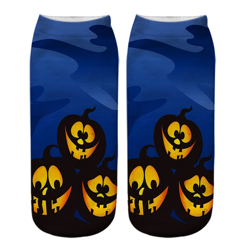 Women's Cute Pumpkin Polyester Cotton Printing Ankle Socks display picture 4