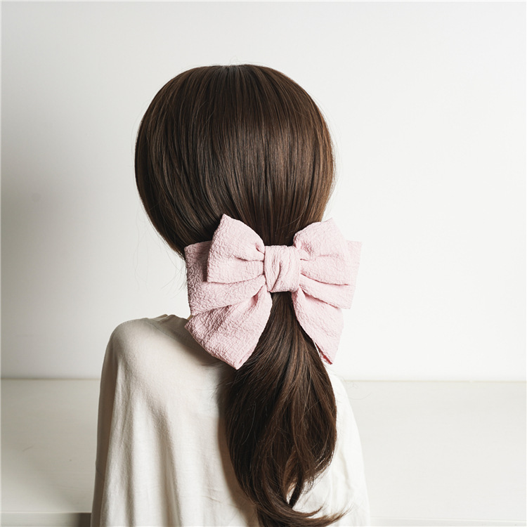 Pastoral Bow Knot Cloth Handmade Hair Clip 1 Piece display picture 1