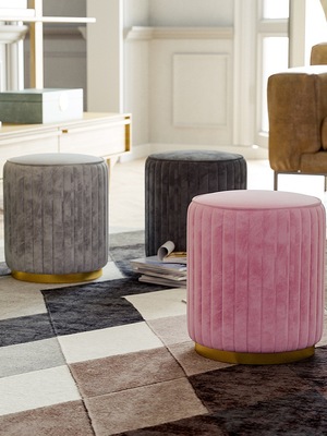 北欧ins风凳子客厅茶几凳家用轻奢简约现代网红卧室梳妆椅穿鞋凳|ru