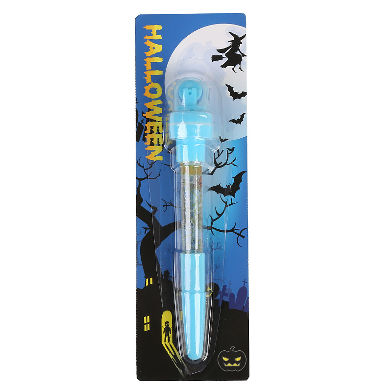 Pluma de gel multifuncional sello de los niños de Halloween Bolígrafo luminoso de Halloween