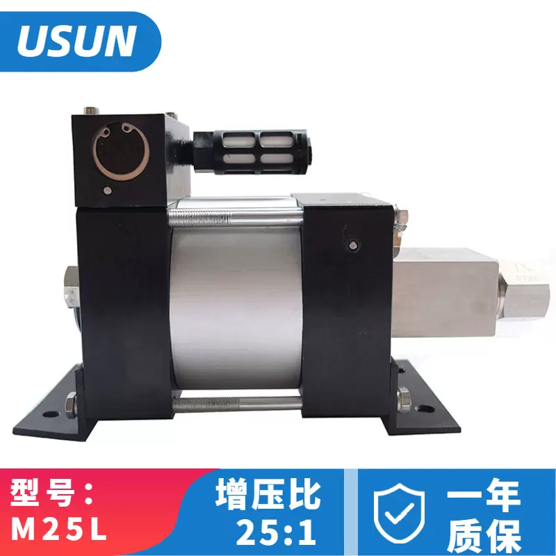 气动气液增压泵20MPA M25L 液态CO2 微型CO2钢瓶充装气动泵器