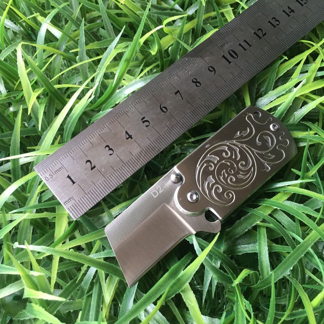 Ｄ2钢户外折刀高硬度折刀迷你挂饰工艺小刀多功能便携防身折叠刀