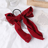 Red hairgrip with bow, hairpin, hairpins, hair accessory, simple and elegant design, Lolita style