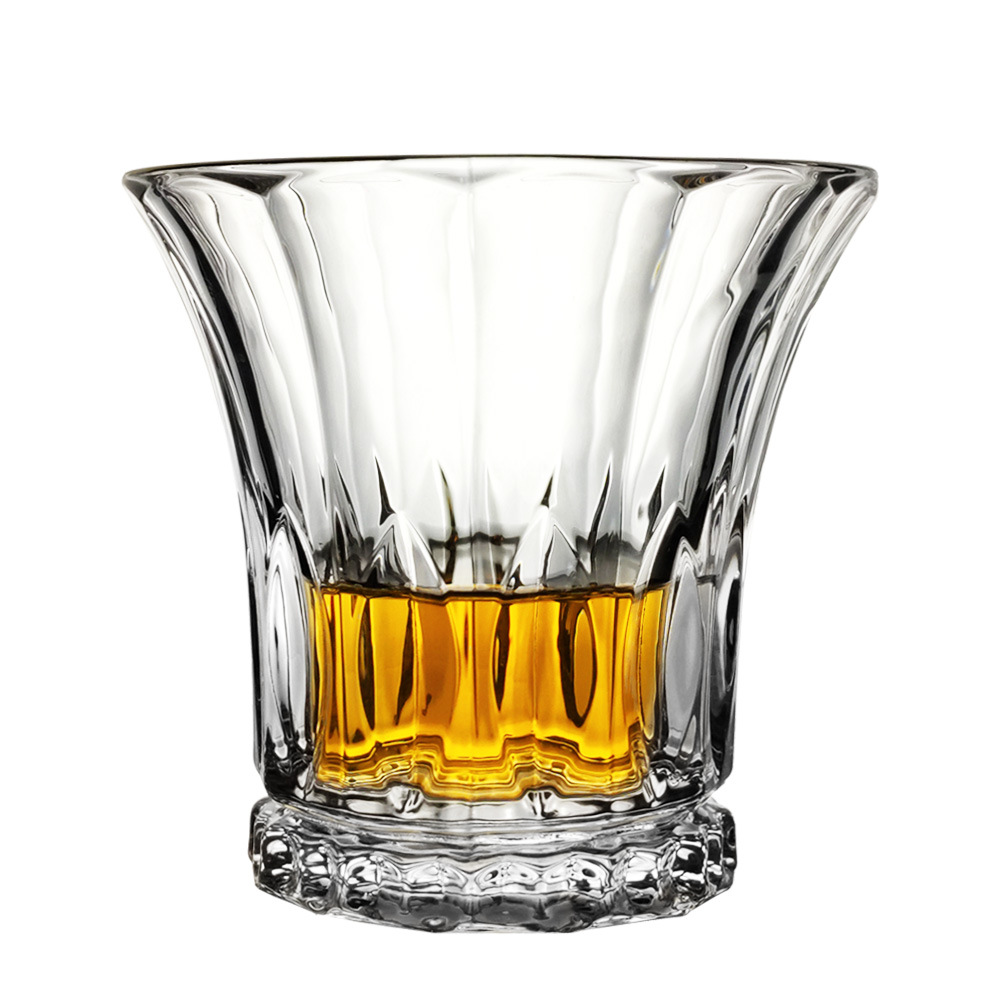 外贸欧式轻奢描金威士忌玻璃杯 水晶玻璃创意高档白兰地杯啤酒杯