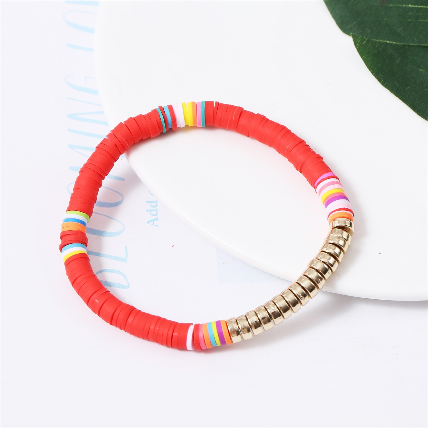 Bohemian Ethnic Style Beaded Multi-layer Rice Bead Mixed Color Elastic Bracelet display picture 1