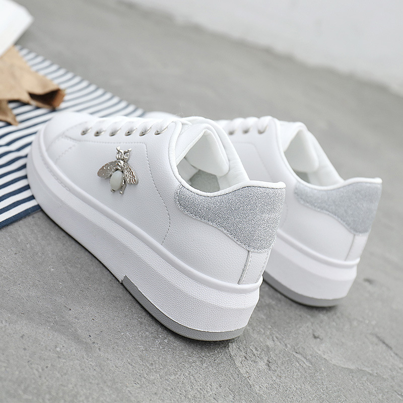 Leather Low Top Canvas Shoes Small White Korean Version Versatile Middle School Students Board Shoes Lady shoes