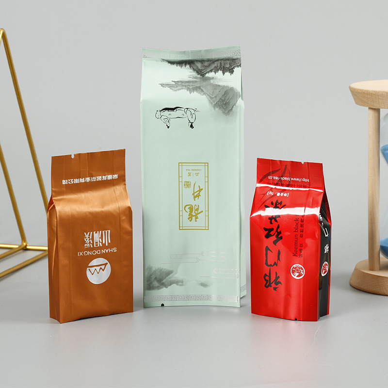 风琴热封茶叶袋四边封镀铝塑料防潮茶叶分装袋食品包装袋厂家批发